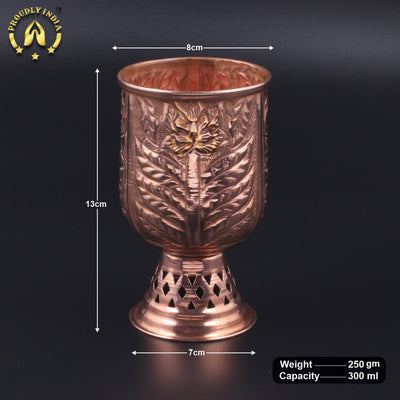 Set Of 2 Copper Arabian Glasses