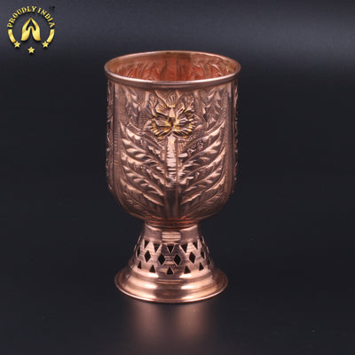Set Of 2 Copper Arabian Glasses