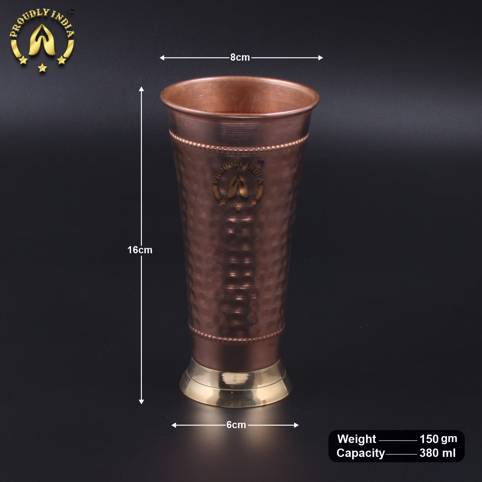 Set of 2 Copper Multipurpose Tumblers