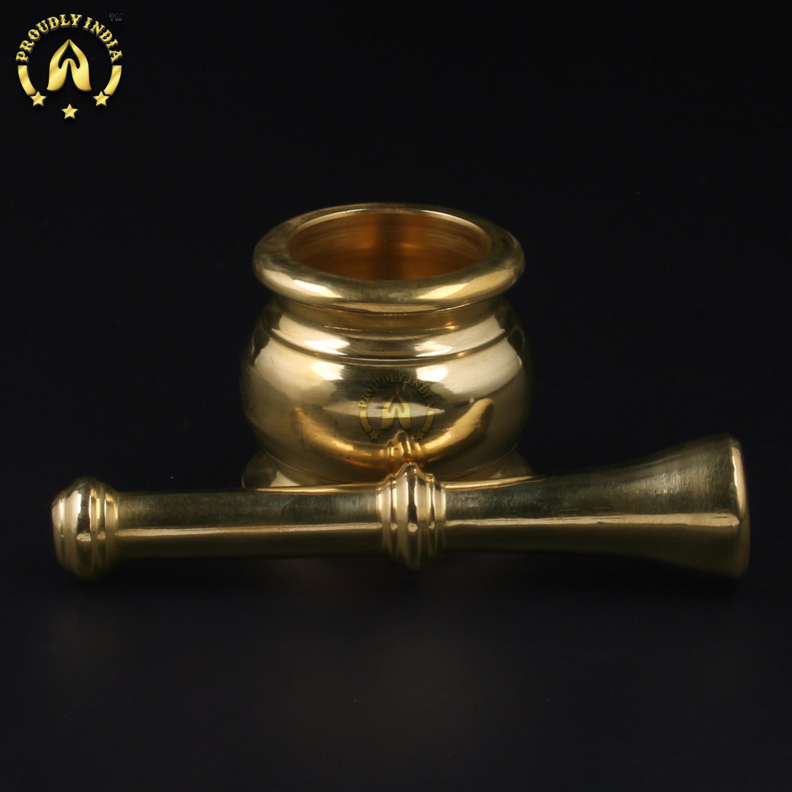 Brass Handcrafted Mortar And Pestle