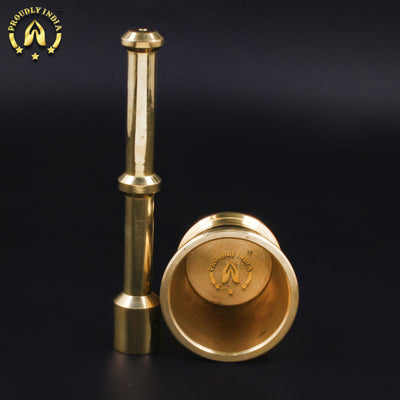 Brass Mortar And Pestle | Khalbatta
