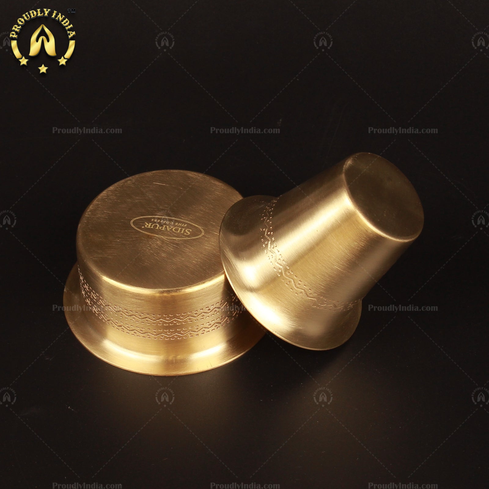Etched Brass Dabara Matte Finish