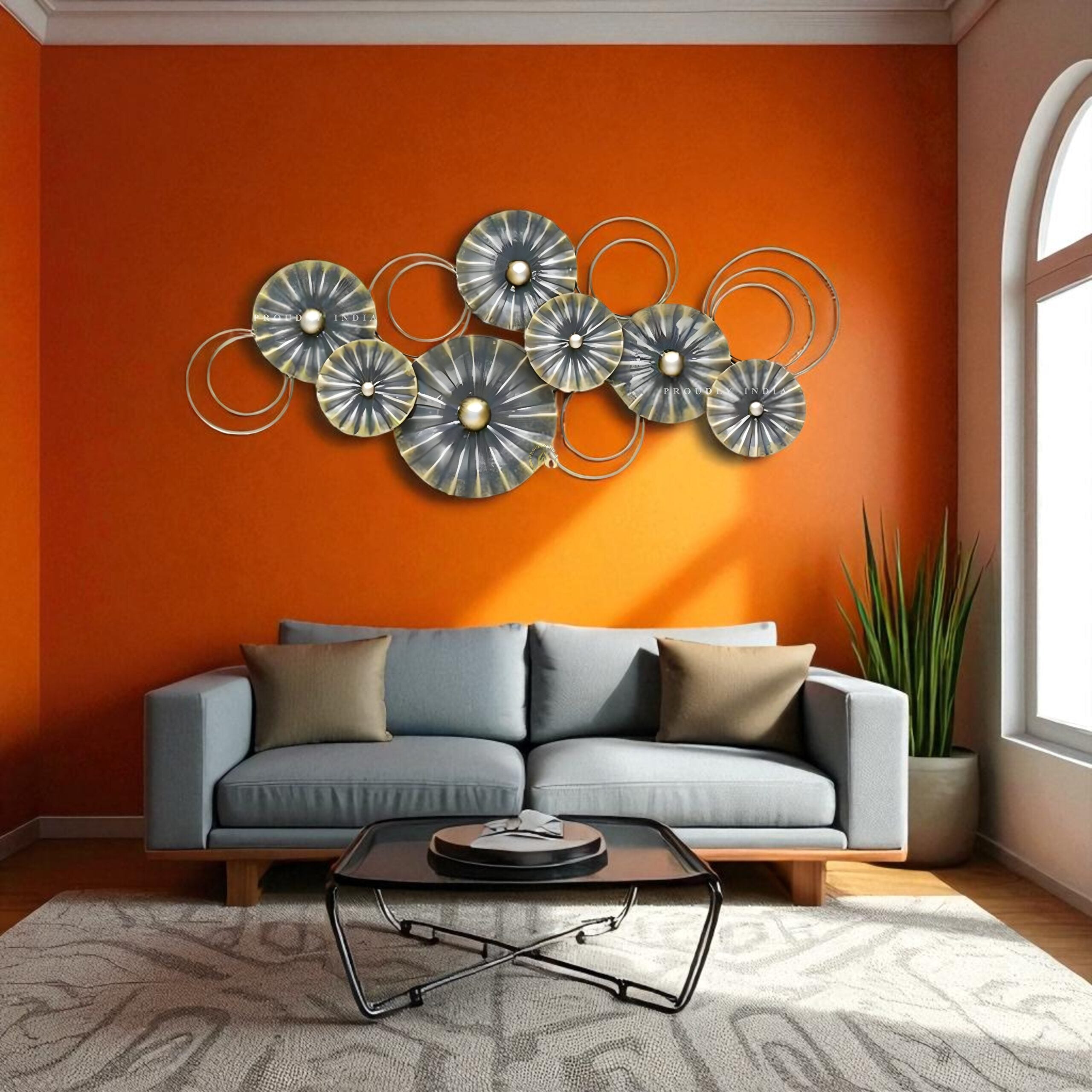 Lunar Radiance Echo Circular Harmony Wall Art