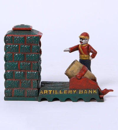 Iron Antique Artillery Money Piggy Bank