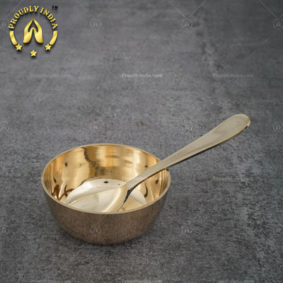 10 Inch Bronze 5 Piece Dinner Thali Set