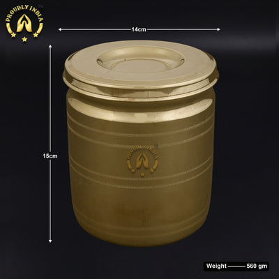 Set of 3 Brass Storage Container
