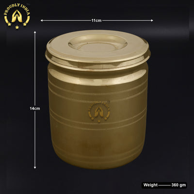 Set of 3 Brass Storage Container