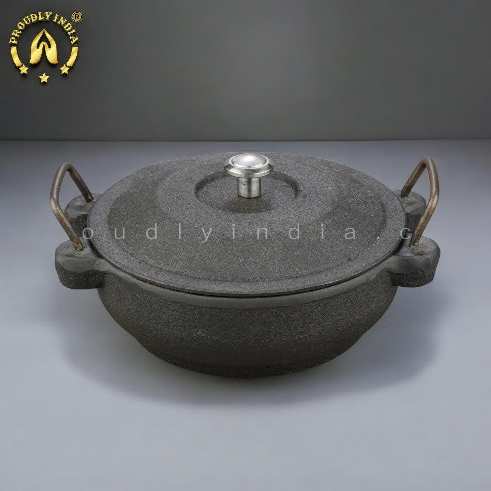 Mini Cast Iron Casserole Kadai with Lid – Serve & Cook
