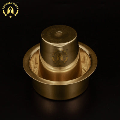 Pure Brass Coffee Filter With Set Of 6 Dabara