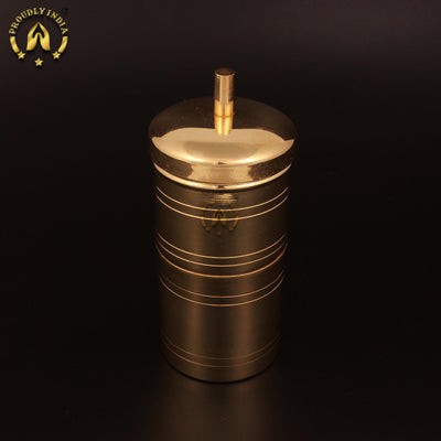 Brass 4 Cup Coffee Filter With 4 Dabara
