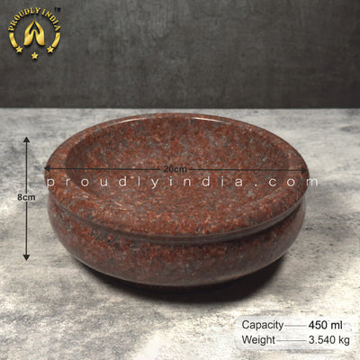 Premium Red Granite Uruli