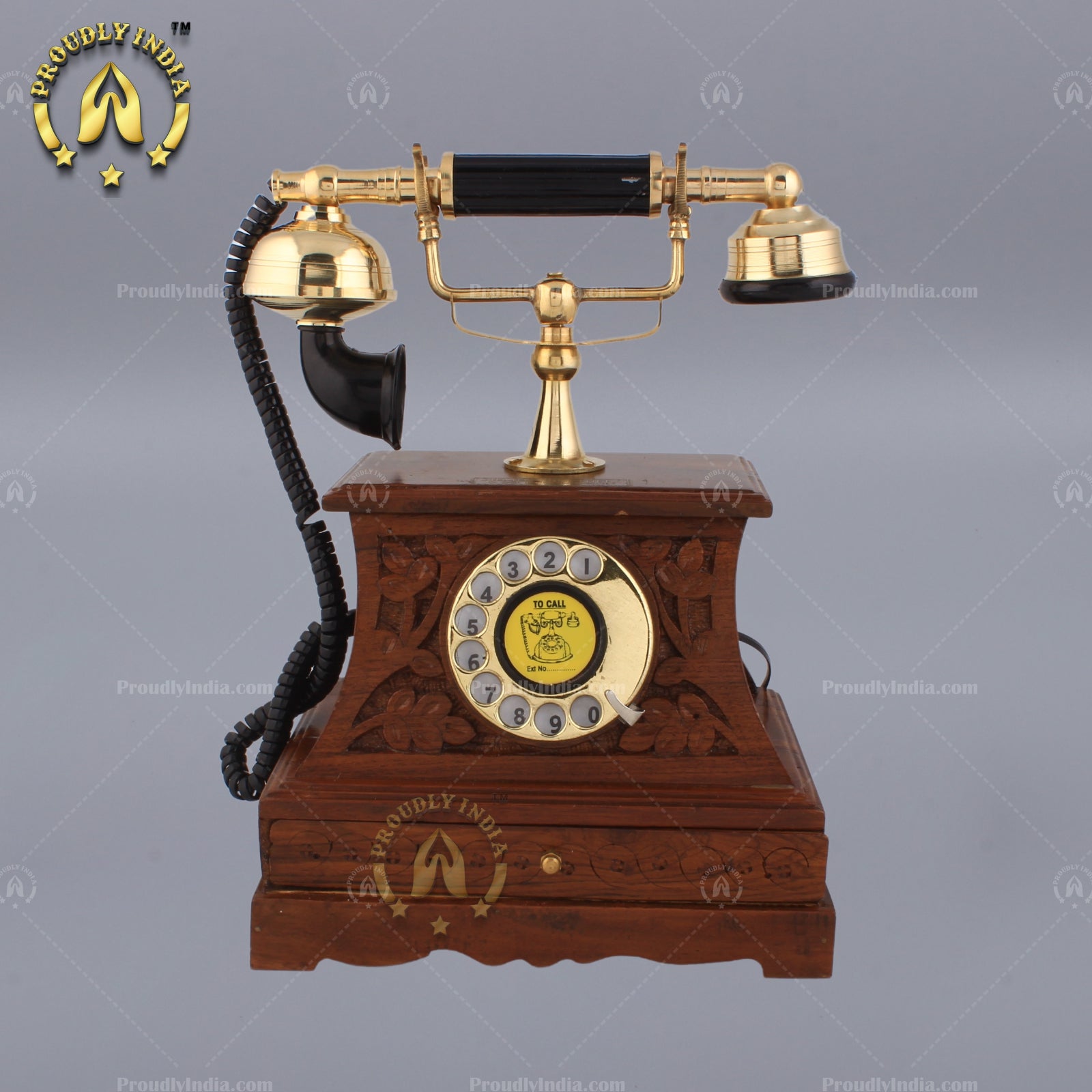 Retro Telephone with Drawer