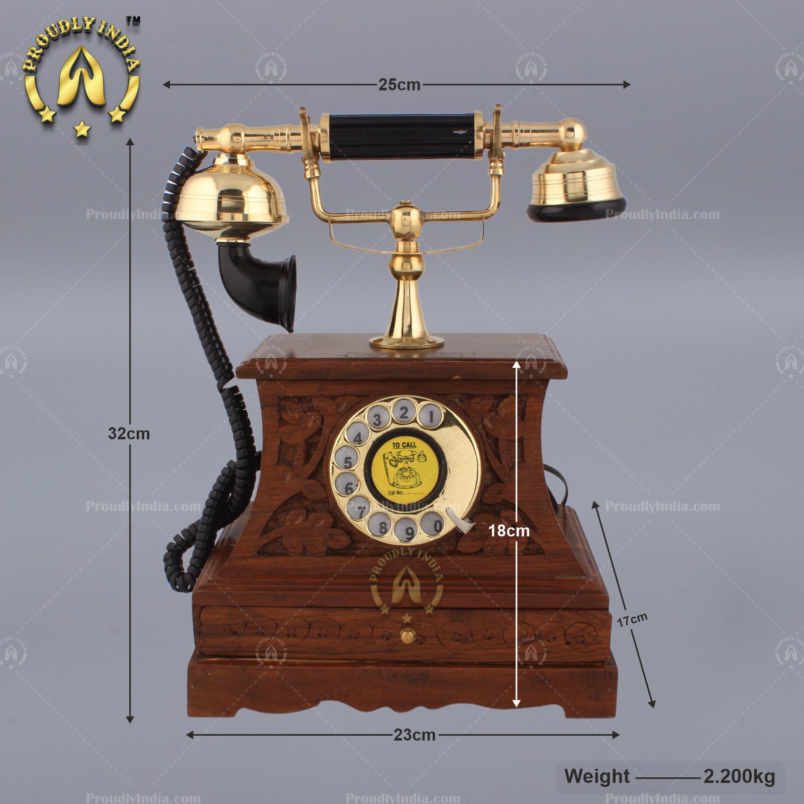 Retro Telephone with Drawer