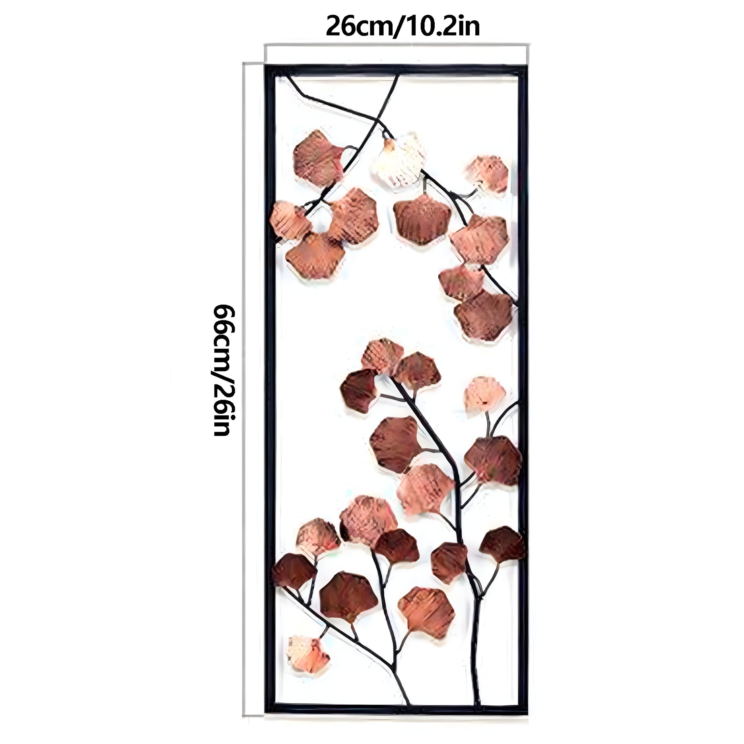 Seasons of Serenity – Set of 3 Framed Metal Leaf Wall Art