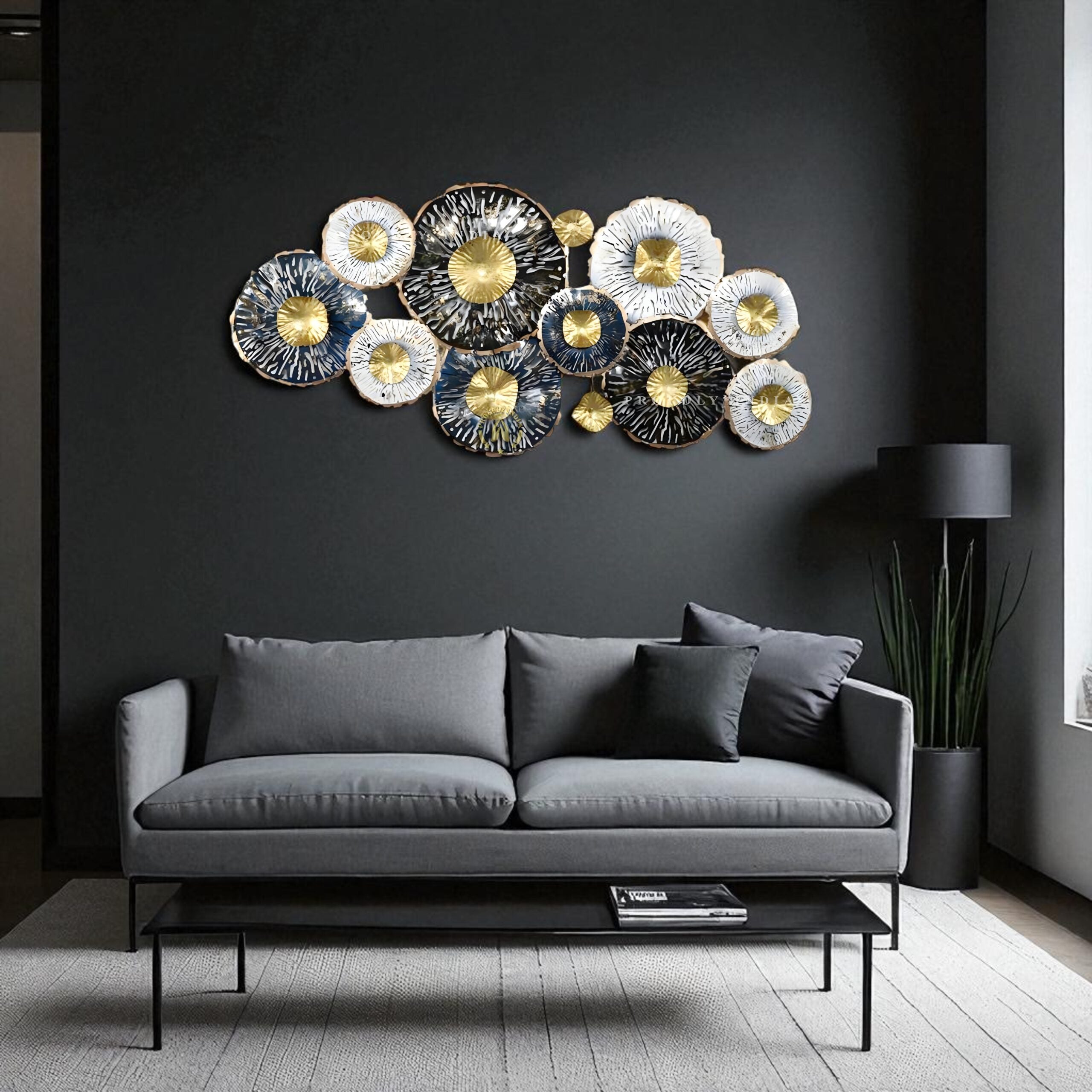 Midnight Bloomscape Floral Wall Art