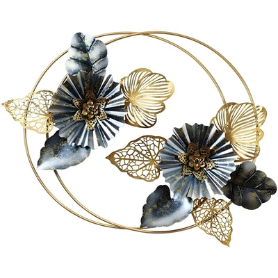 Regal Bloom Harmony Iron Wall Art