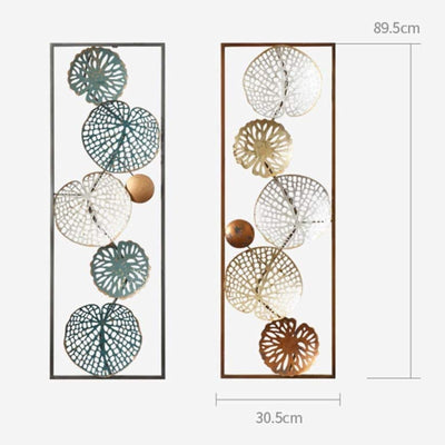 Set of 2 Lattice Bloom Harmony - Lotus Disc Wall Panels