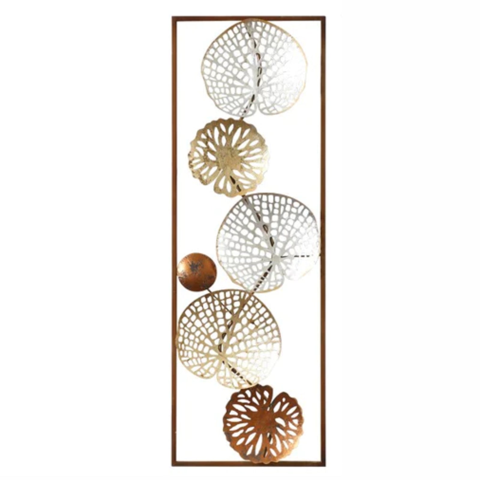 Set of 2 Lattice Bloom Harmony - Lotus Disc Wall Panels