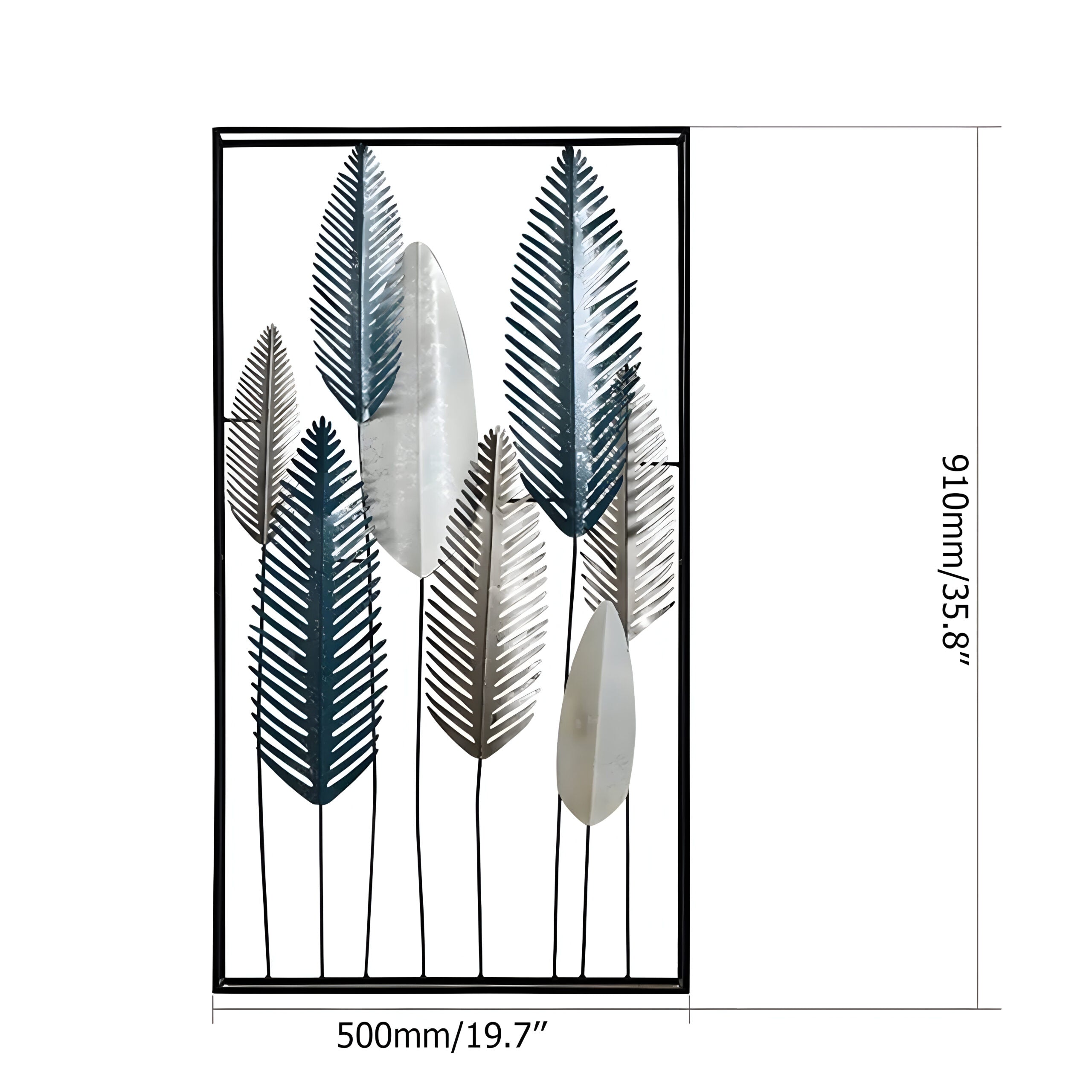 Set of 2 Urban Palm Elegance Wall Mural