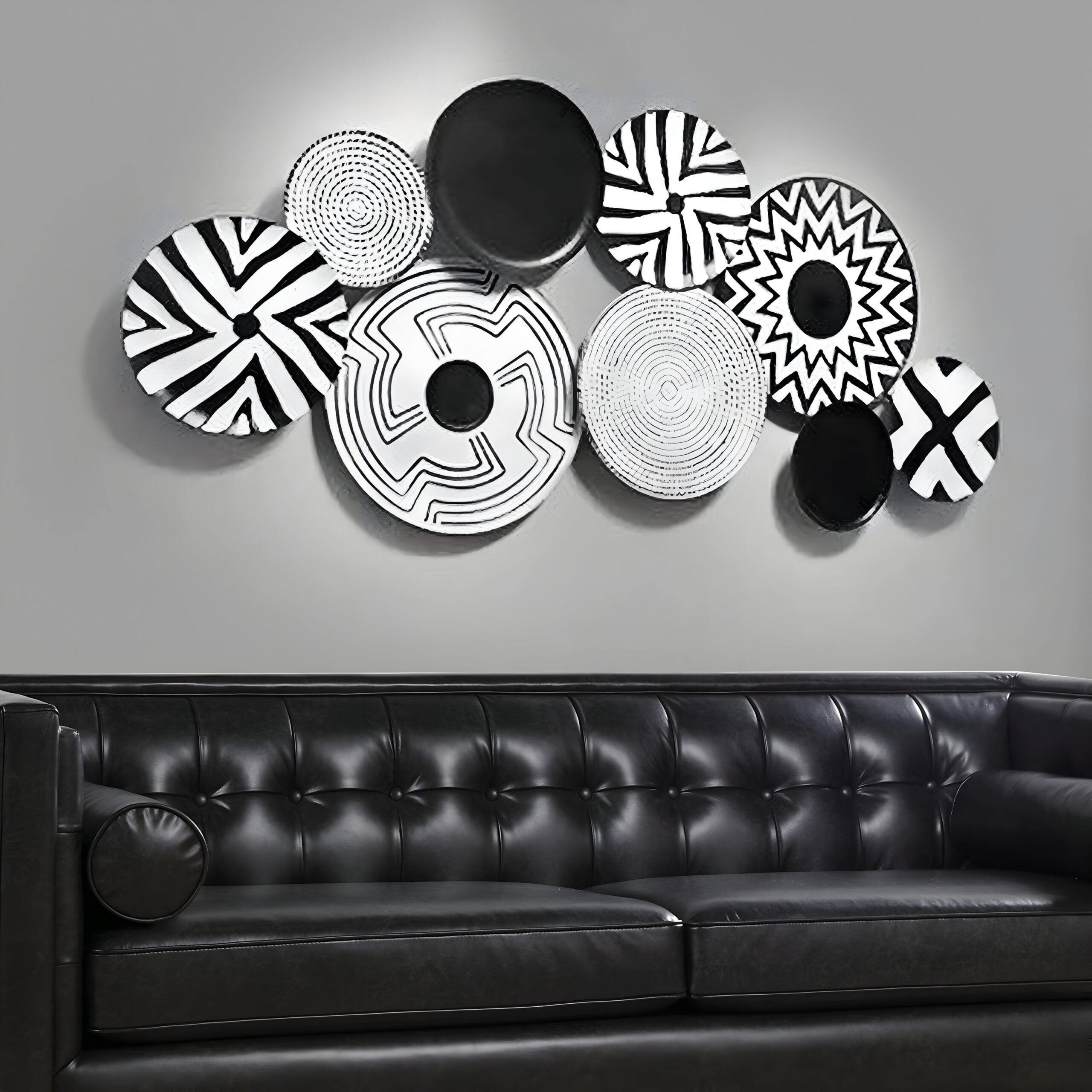 Monochrome Rhythm Wall Art Mural