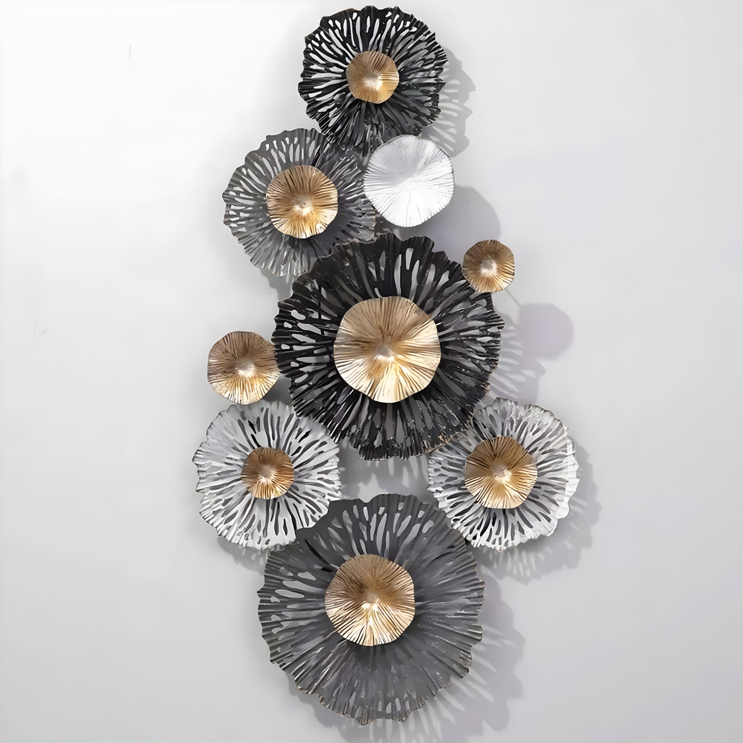 Black & White Twilight Bloom Trail Floral Wall Art
