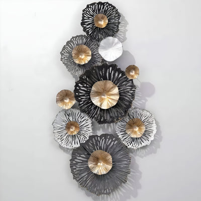 Black & White Twilight Bloom Trail Floral Wall Art