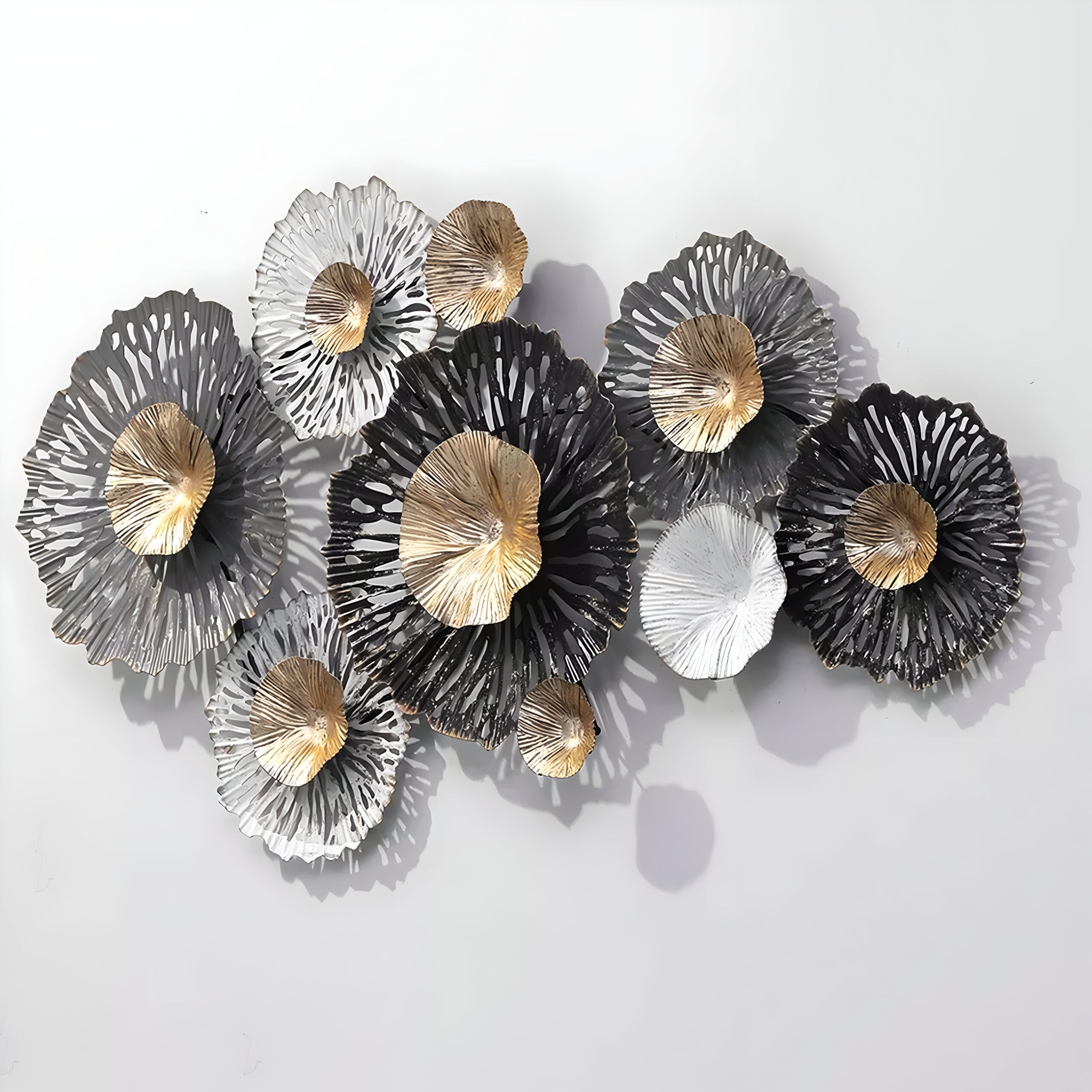 Black & White Twilight Bloom Trail Floral Wall Art