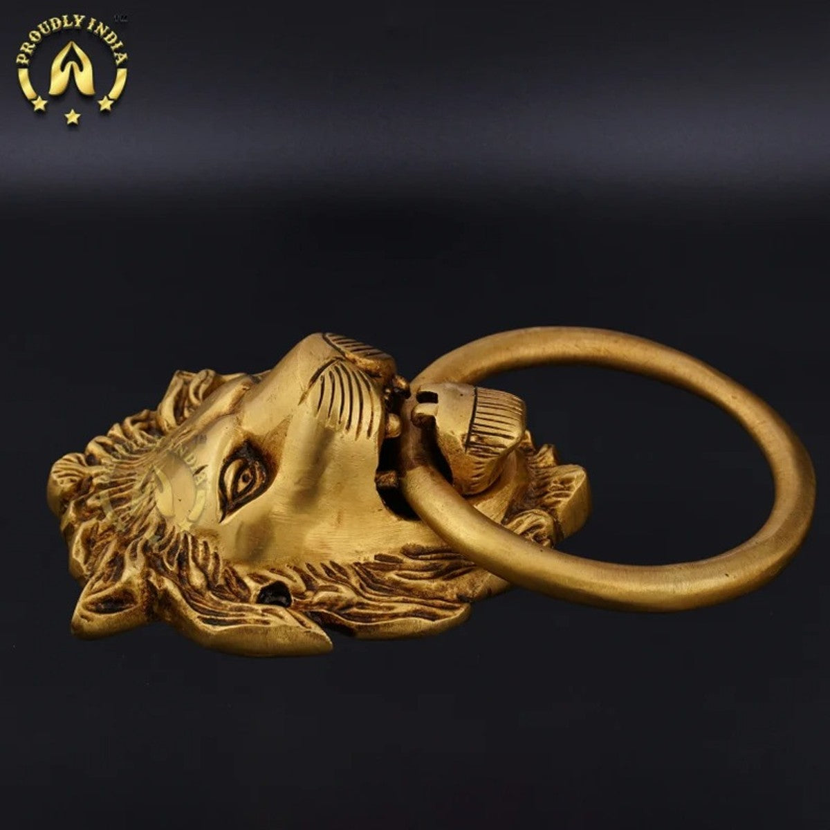 Vintage Brass Lion Door Knocker
