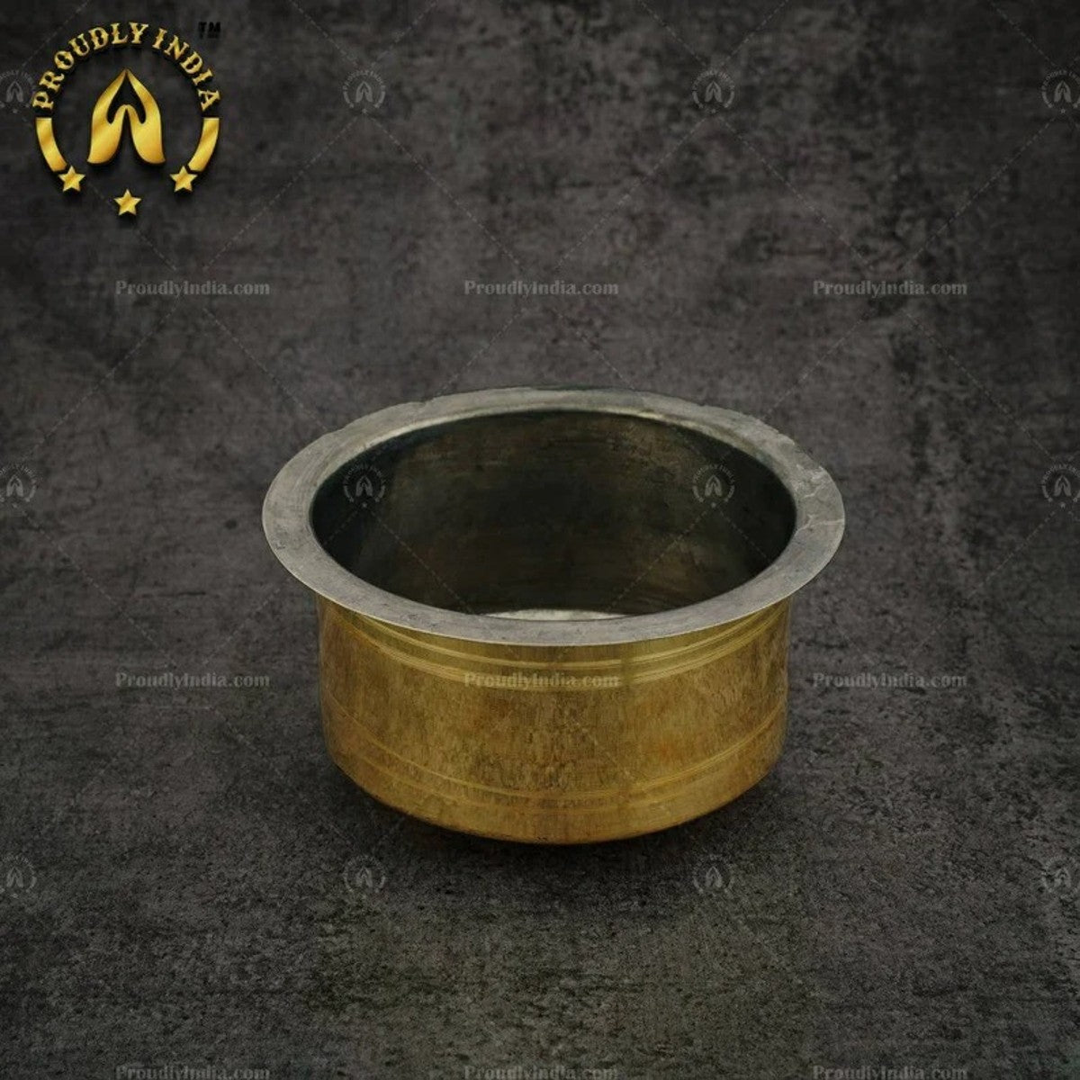 Set of 5 Brass Pot with Tin Lining | Vena Vessel