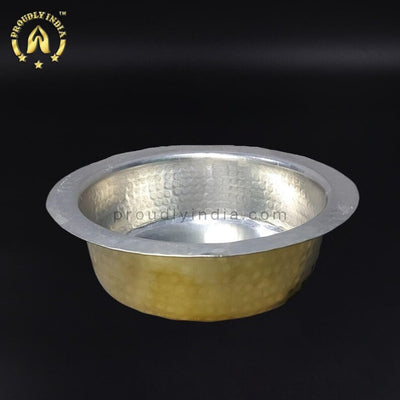 Set of 5 Piece Brass Langadi Set | Nested Brass Pot Set