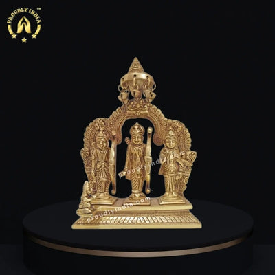 Exquisite 9.2 Inch Brass Ram Darbar Idol