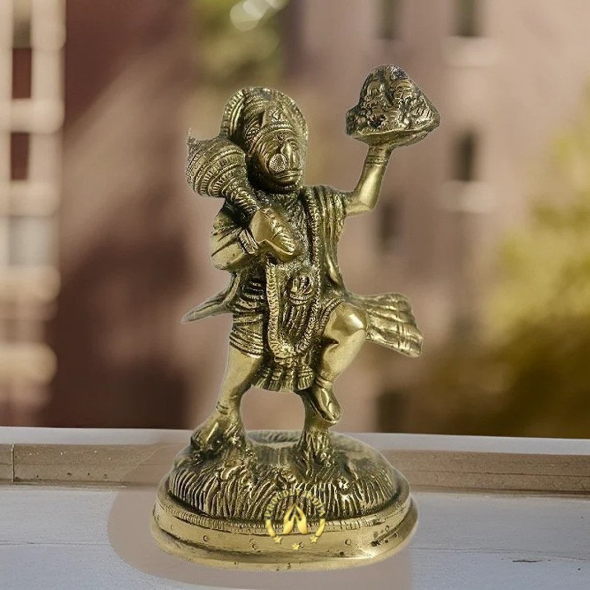 Divine Brass Hanuman Statue