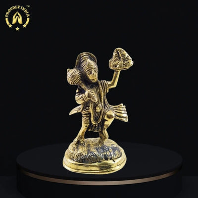 Divine Brass Hanuman Statue