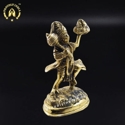 Divine Brass Hanuman Statue