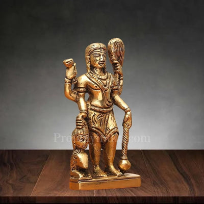5 Inch Brass Krodha & Kala Bhairav