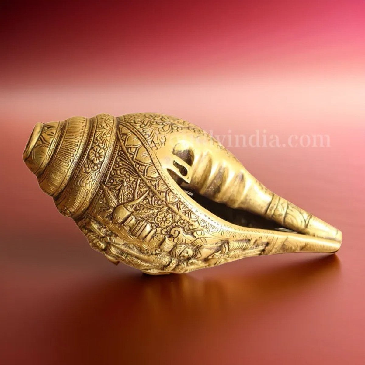 10" Brass Mahishasuramardini Shankh