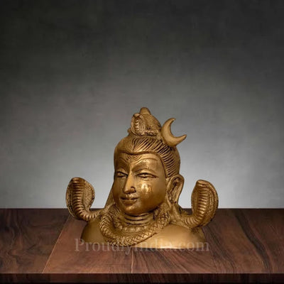 Brass Shivling Idol - 3.5 Shankar Bhagwan Murti