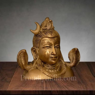 Brass Shivling Idol - 3.5 Shankar Bhagwan Murti