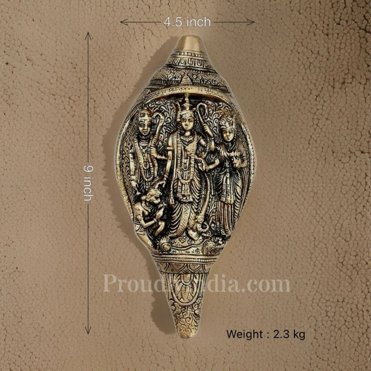 Brass Shankh & Ram Darbar Sangu