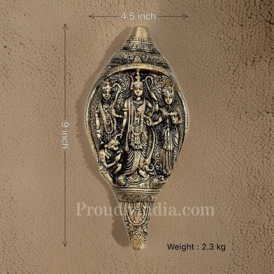 Brass Shankh & Ram Darbar Sangu