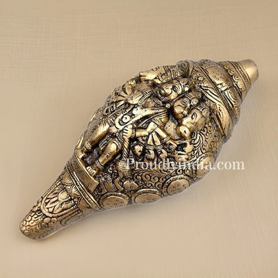 9" Brass Hanuman Shankh