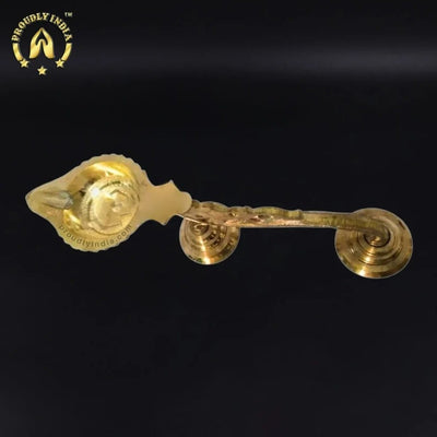 Brass Aarti Diya with Handle