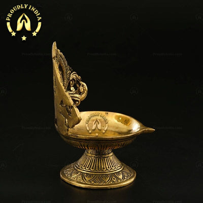 Handcrafted Ethnic Indian Brass Lamp