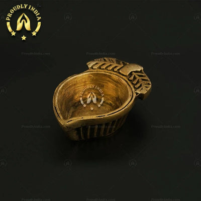 Mango Shape Brass Agal Vilakku