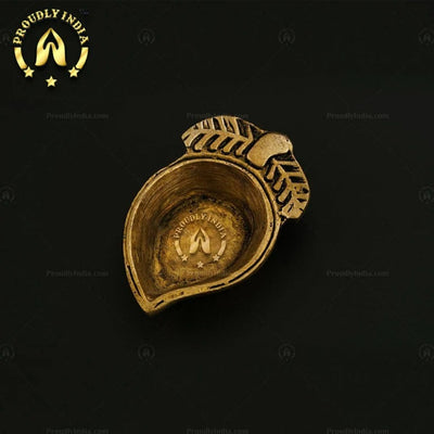 Mango Shape Brass Agal Vilakku