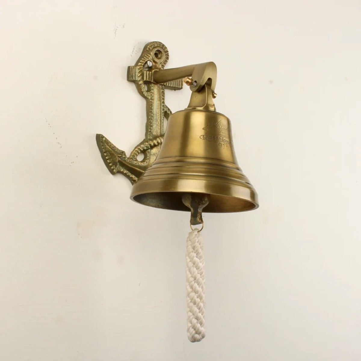 Brass Bell, Door Bell, Brass Hanging Bell, Bell With Rope