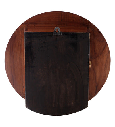 Solid Wood Vintage Open Close Wall Clock